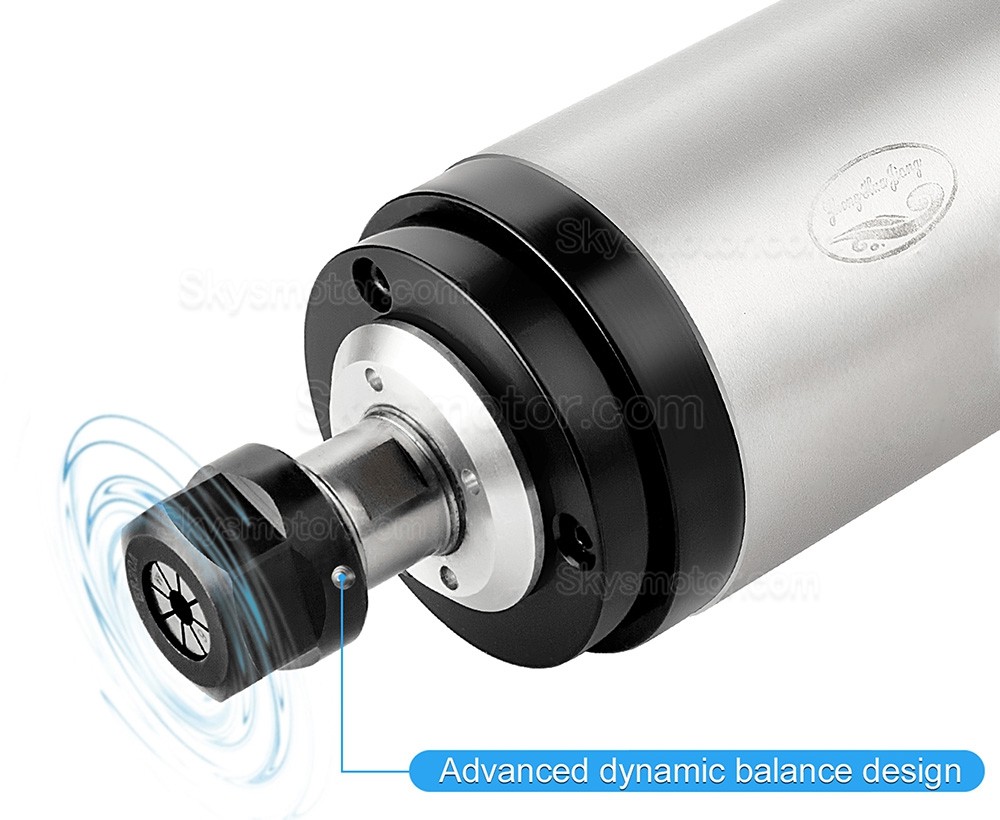 2.2kW 110V/220V/380V 水冷式スピンドルモーターキット OSP001699 VFD（可変周波数ドライブ）+ウォーターポンプ+ER20コレット13個+ブラケット付き